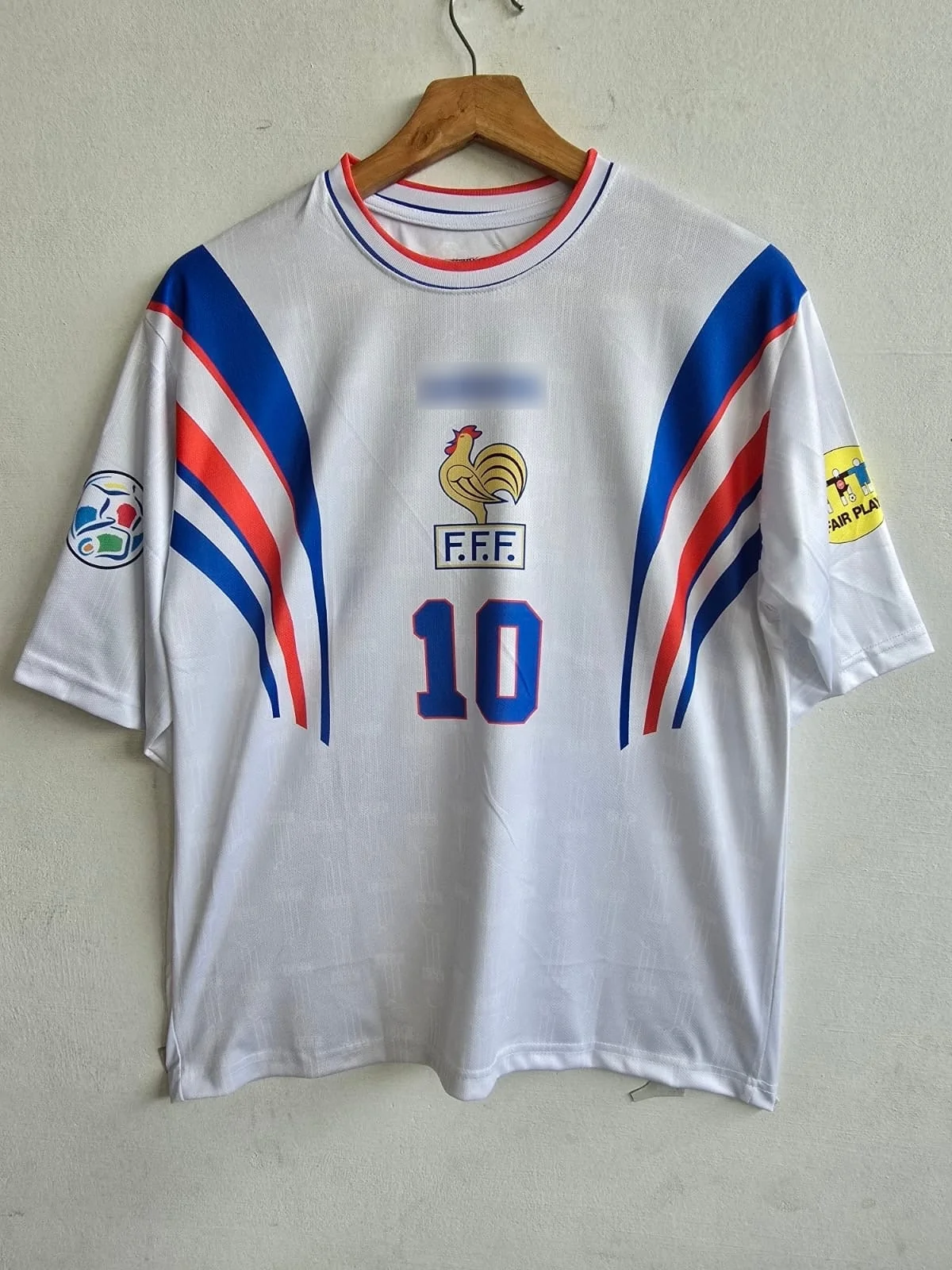 1996-97 France Away Jersey five sleeve zidane edition - Image 4