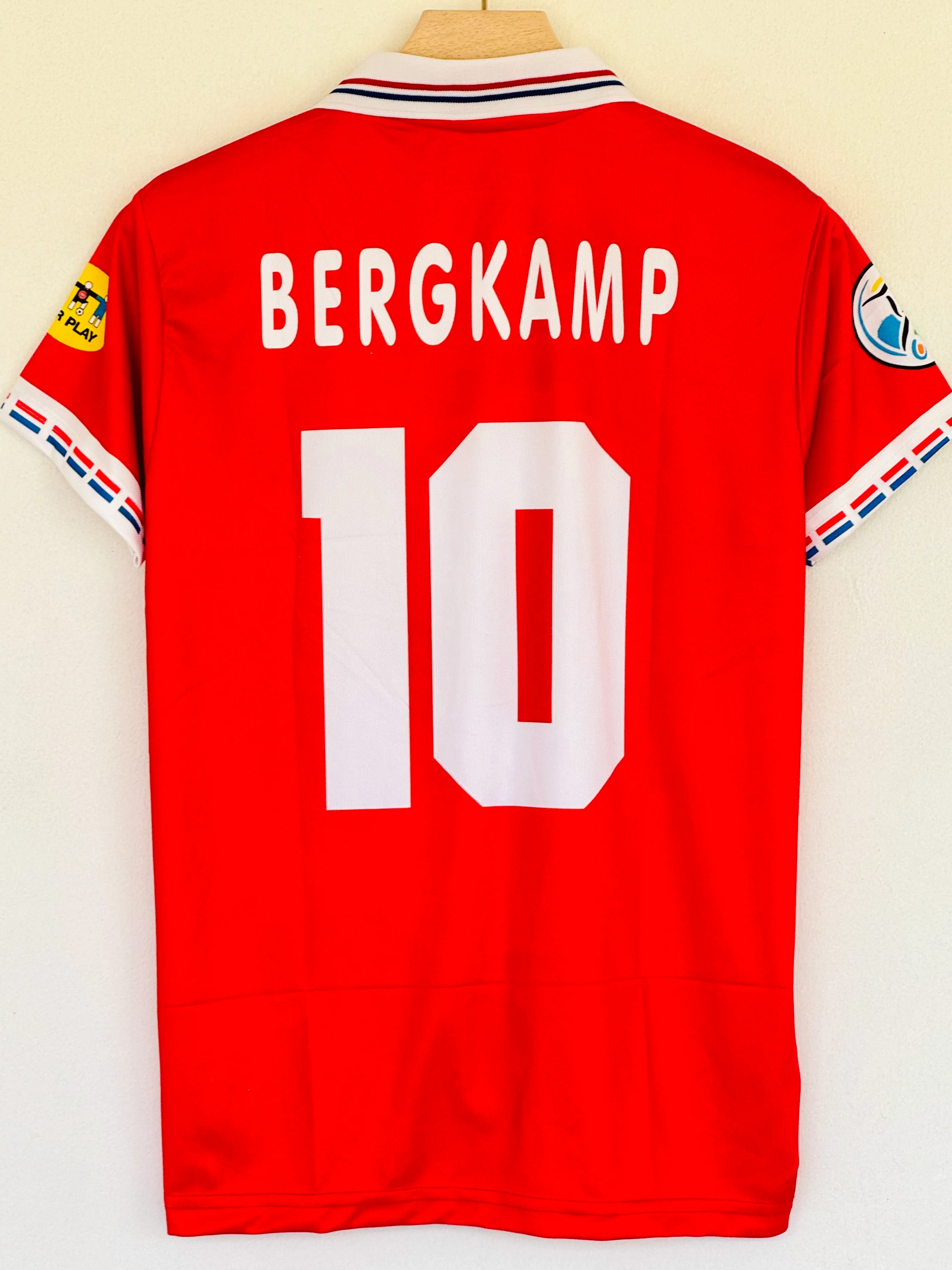 1996-97 Netherlands Home Jersey – Dennis Bergkamp Edition (Embroidery) - Image 3