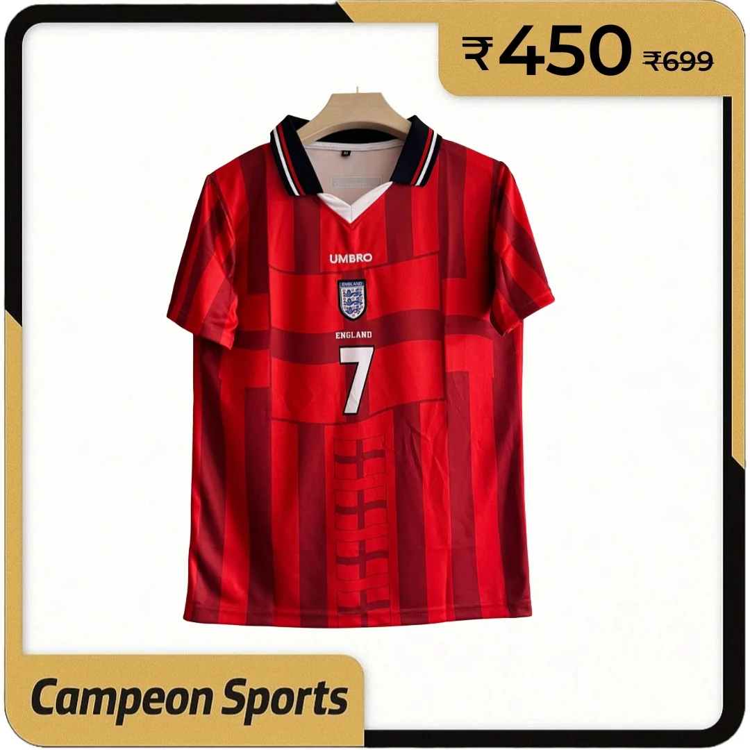 1997-98 England Away Jersey - David Beckham Edition