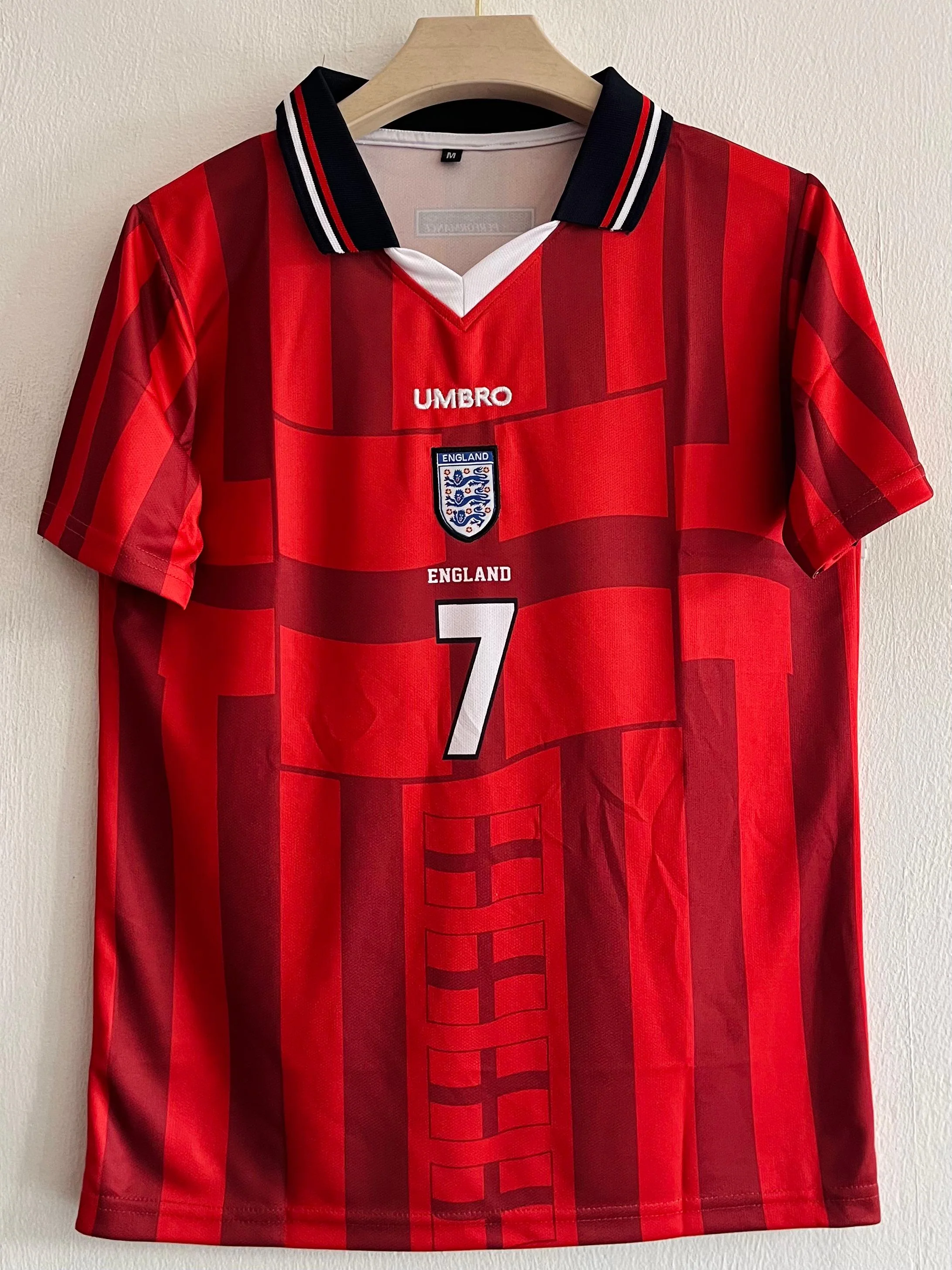 1997-98 England Away Jersey - David Beckham Edition - Image 2