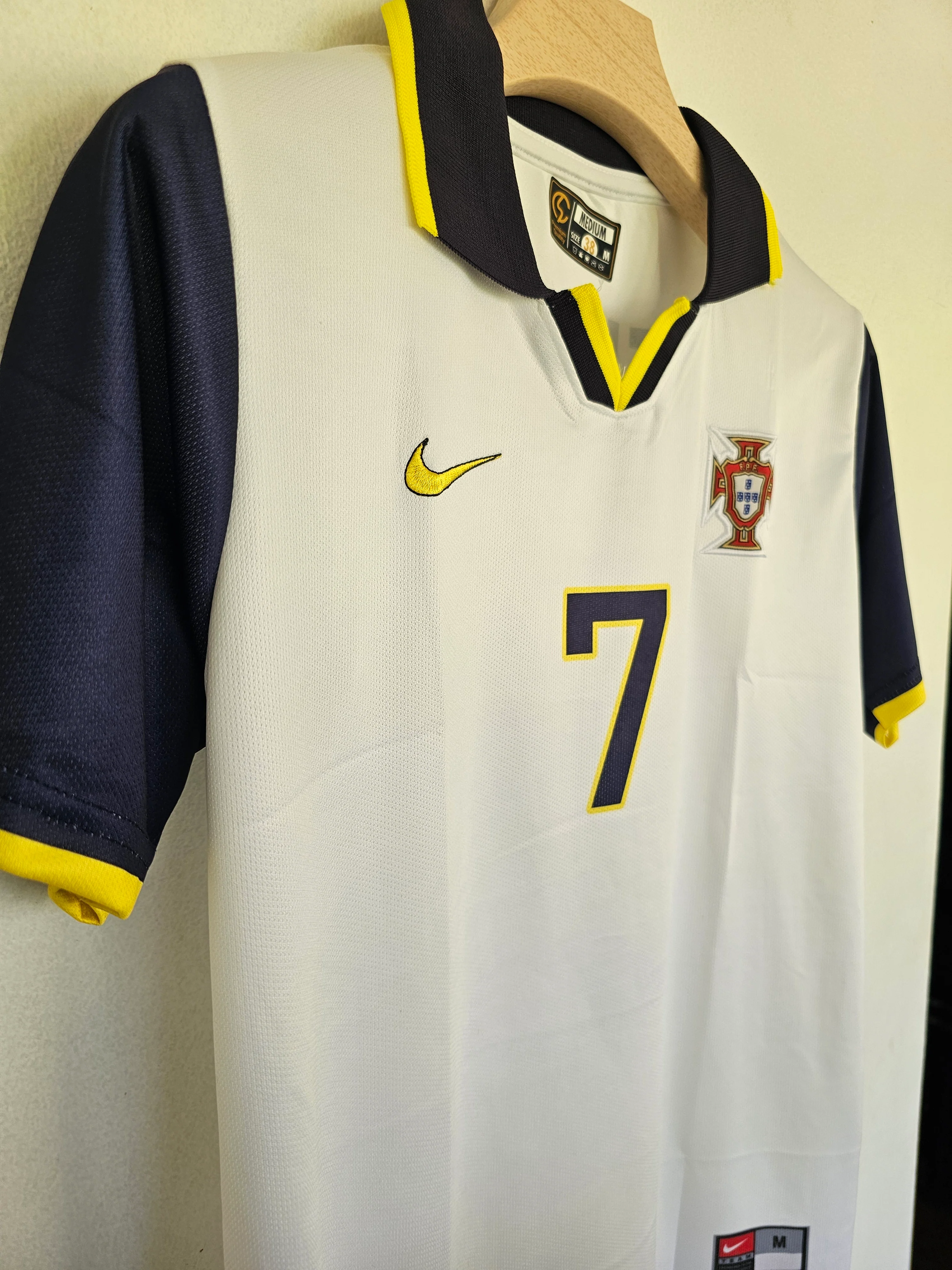 2001-02 Portugal Away Jersey - Luís Figo Embroidery Edition - Image 3