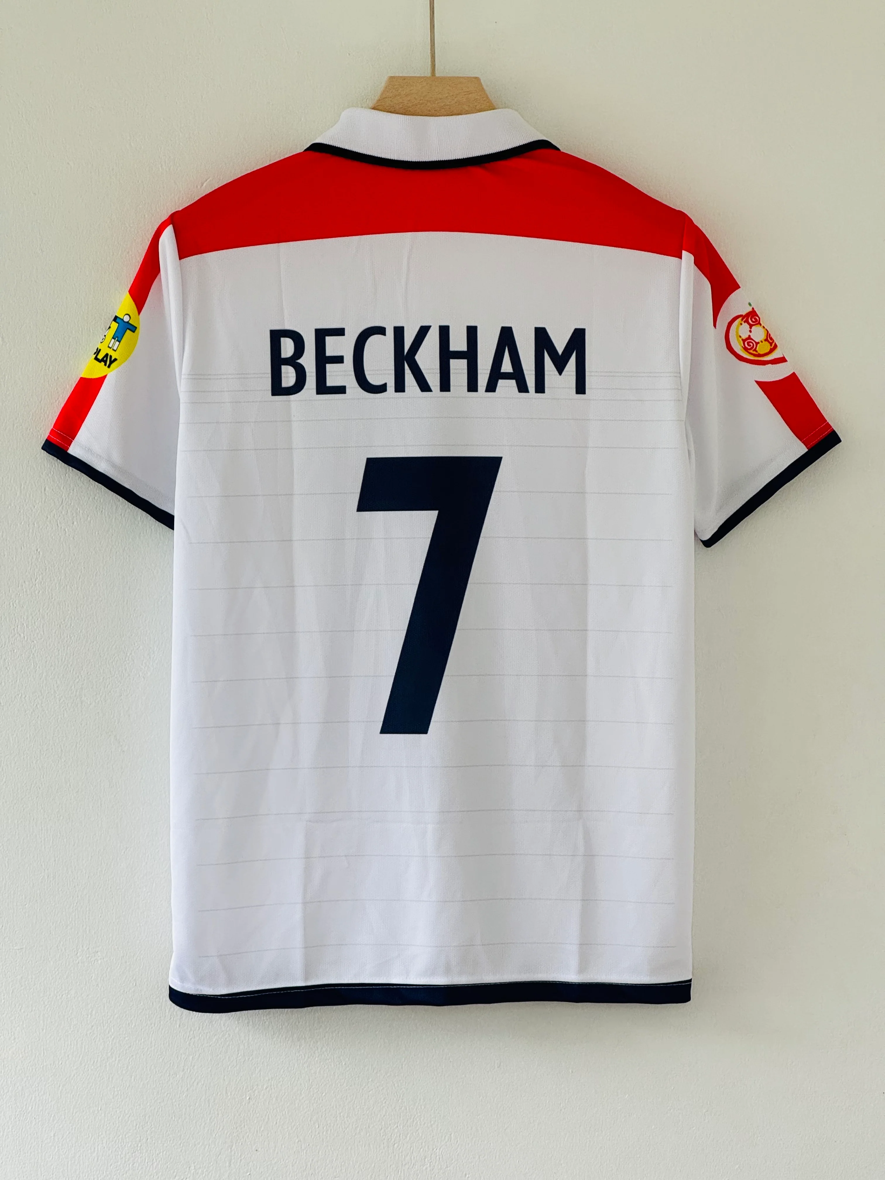 2004 England Home Jersey - Beckham Captain’s Edition - Image 3