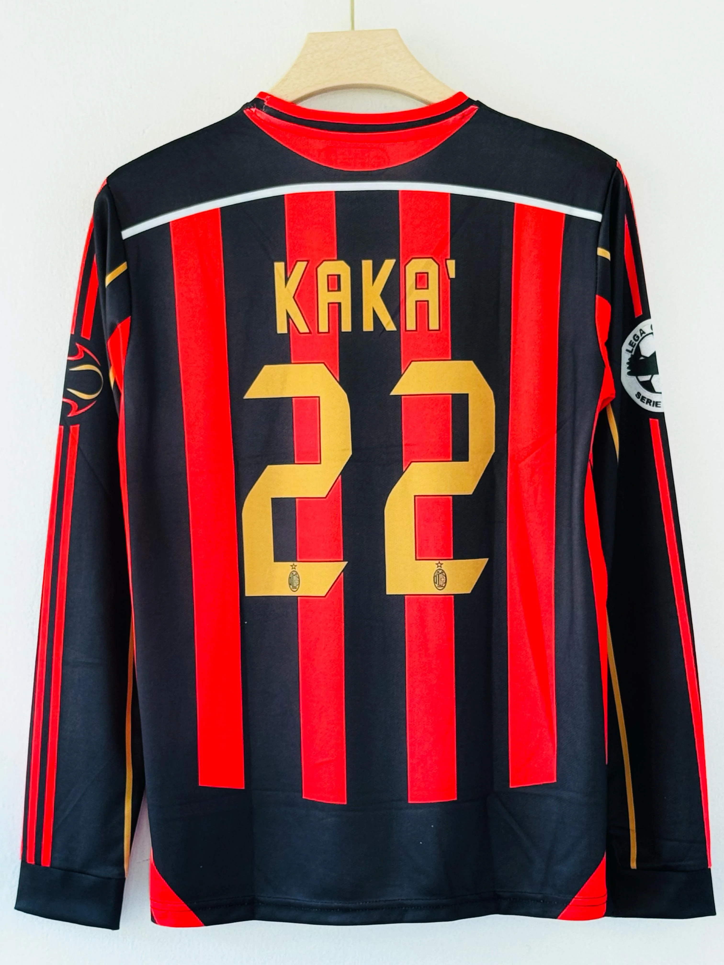 2006-07 AC Milan Home Jersey – kaka Full sleeve Embroidery Edition - Image 2