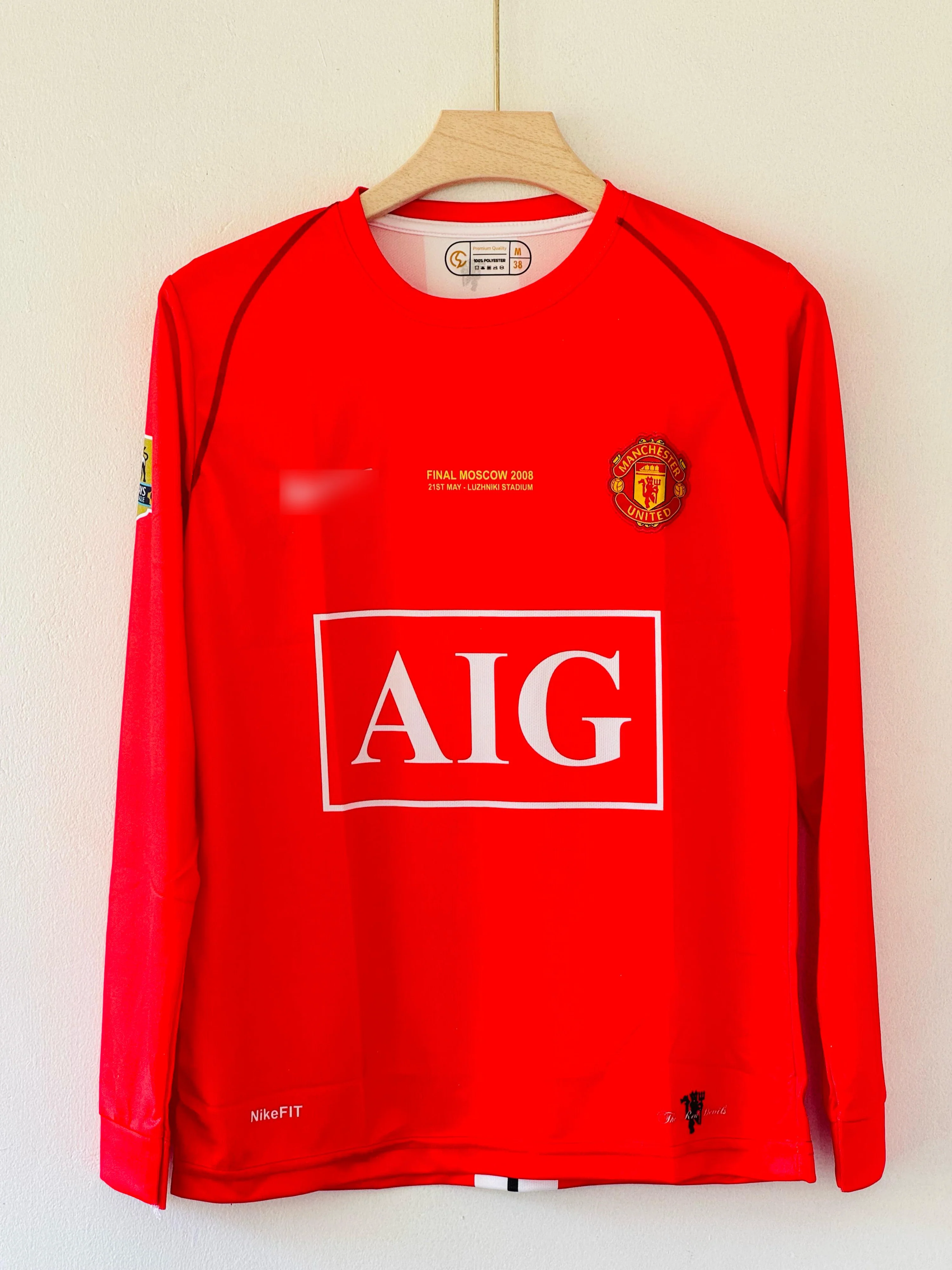 2007-08 Manchester United Home Jersey – Cristiano Ronaldo Full sleeve Embroidery Edition - Image 2