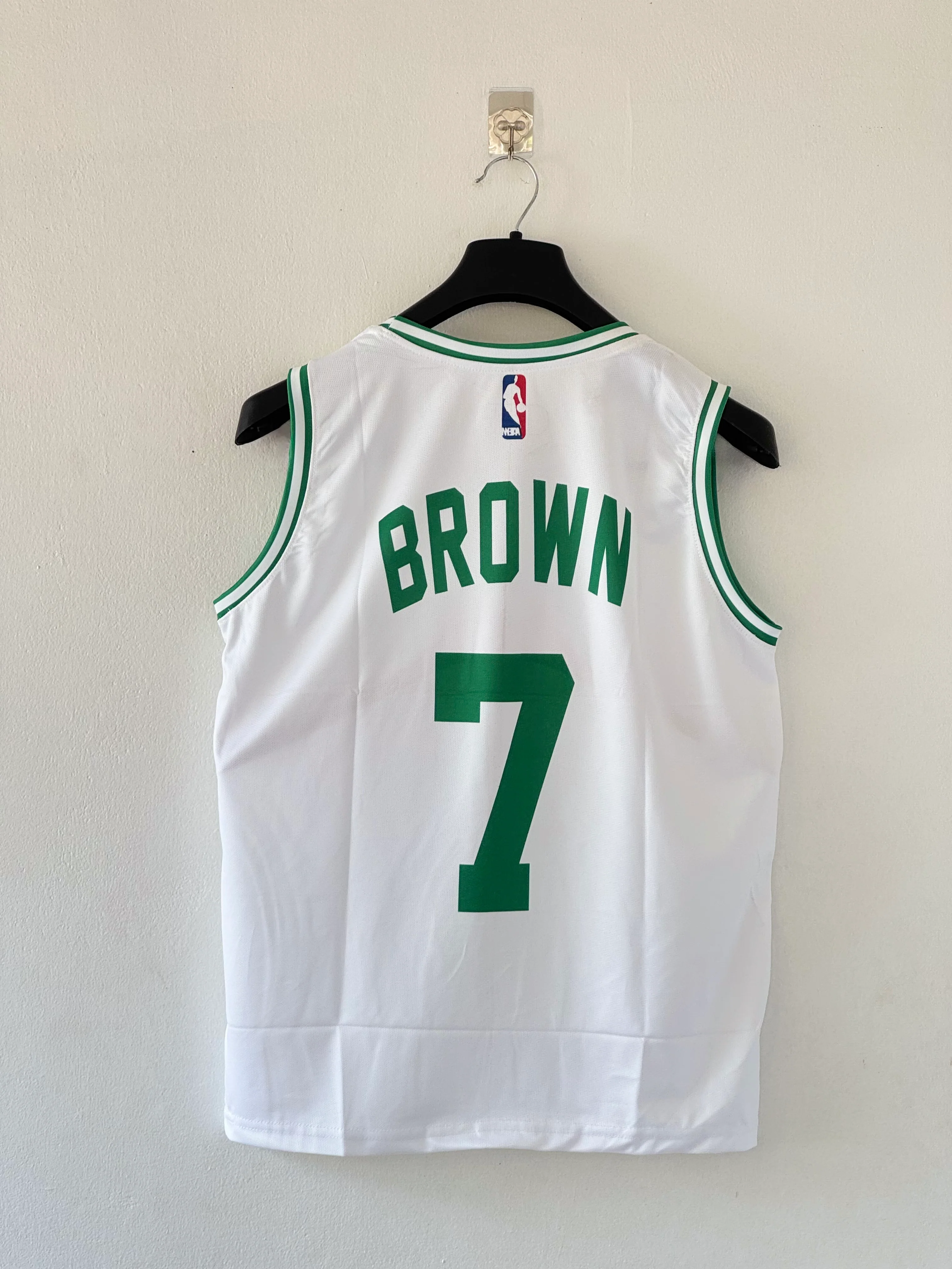 Celtic Pride — Jaylen Brown White Boston Celtics Swingman Jersey - Image 3