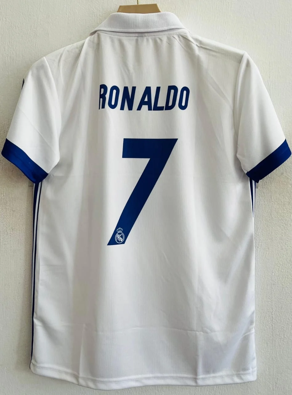 Classic Whites. Champion Spirit – Real Madrid 2016–17 Home Jersey - Image 3