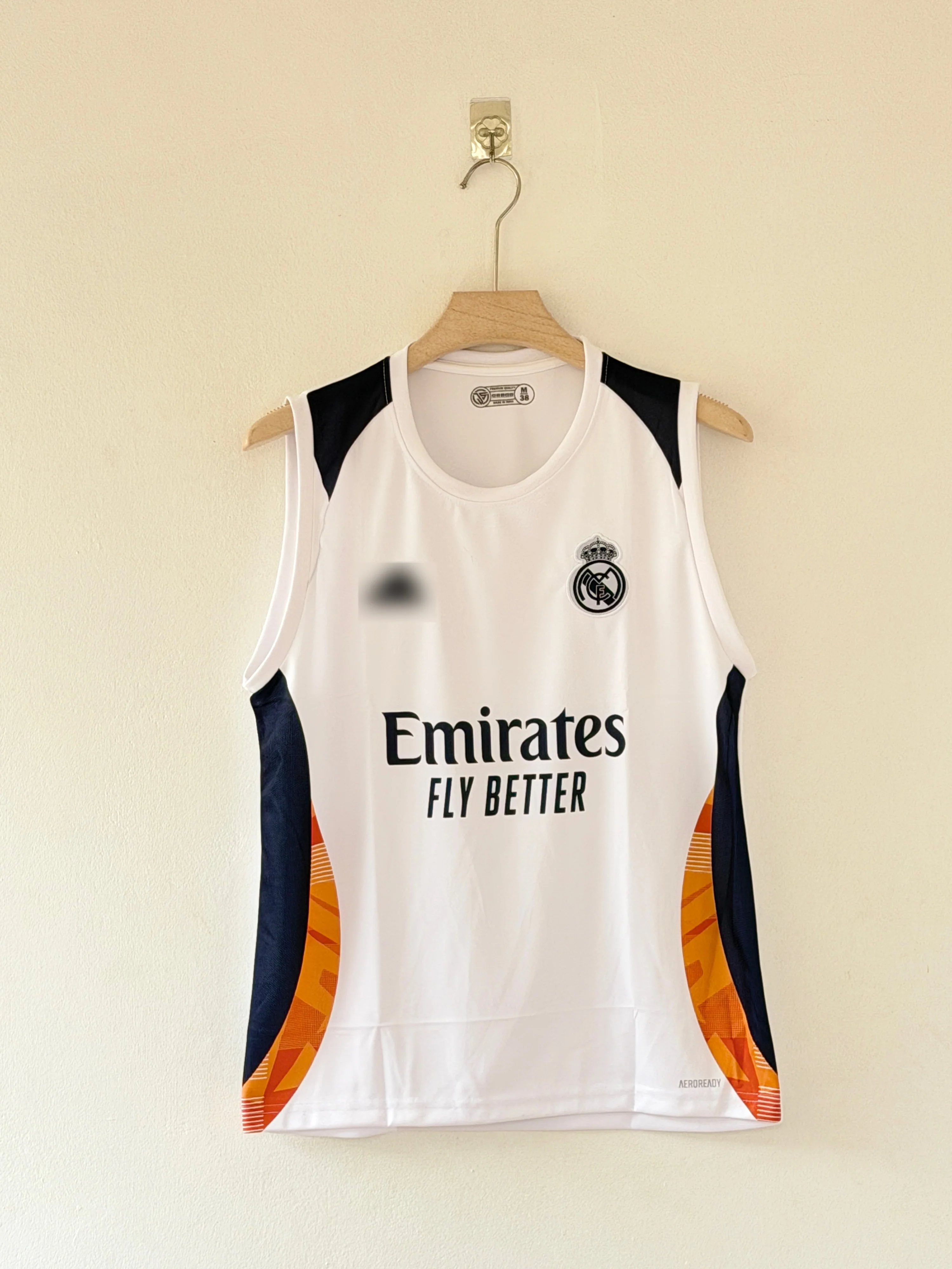 Elite Warm-Up Style — Real Madrid 2024/25 Prematch Sleeveless Jersey - Image 2