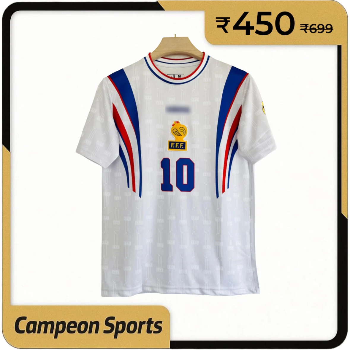 France 1996-97 Away Jersey – Zinedine Zidane Embroidery Edition