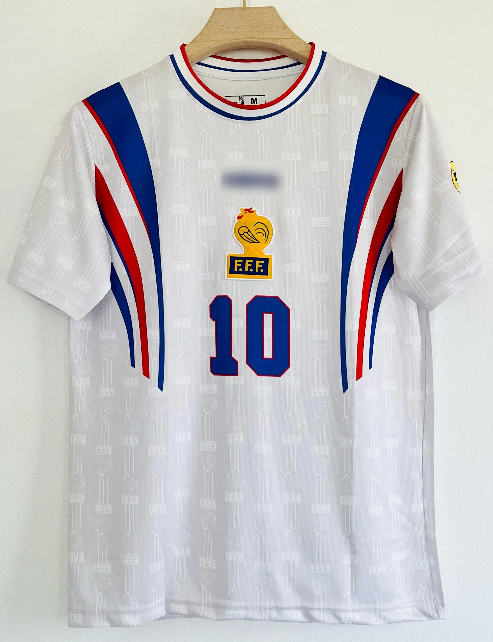 France 1996-97 Away Jersey – Zinedine Zidane Embroidery Edition - Image 2