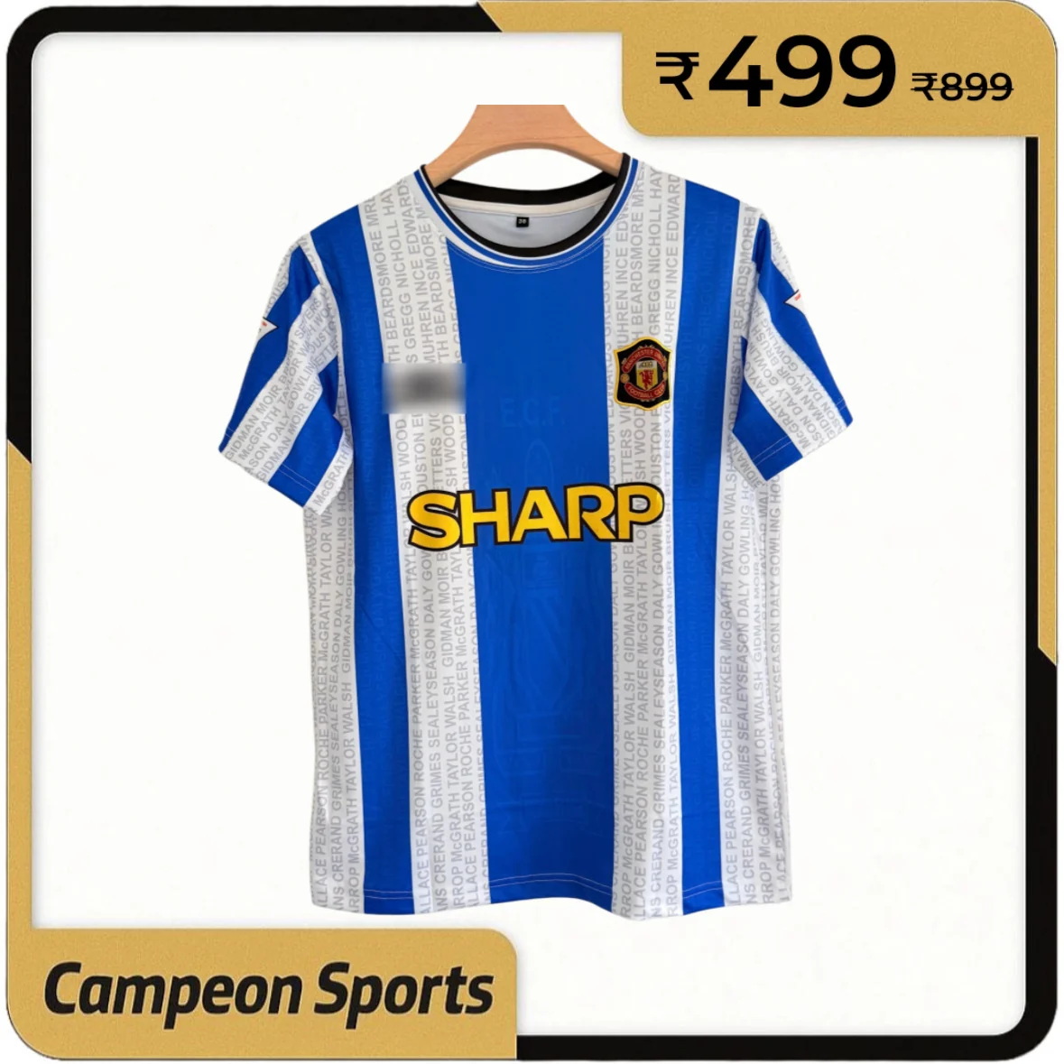 Golden Era Statement — Manchester United 1994–1996 Third Kit (round neck)