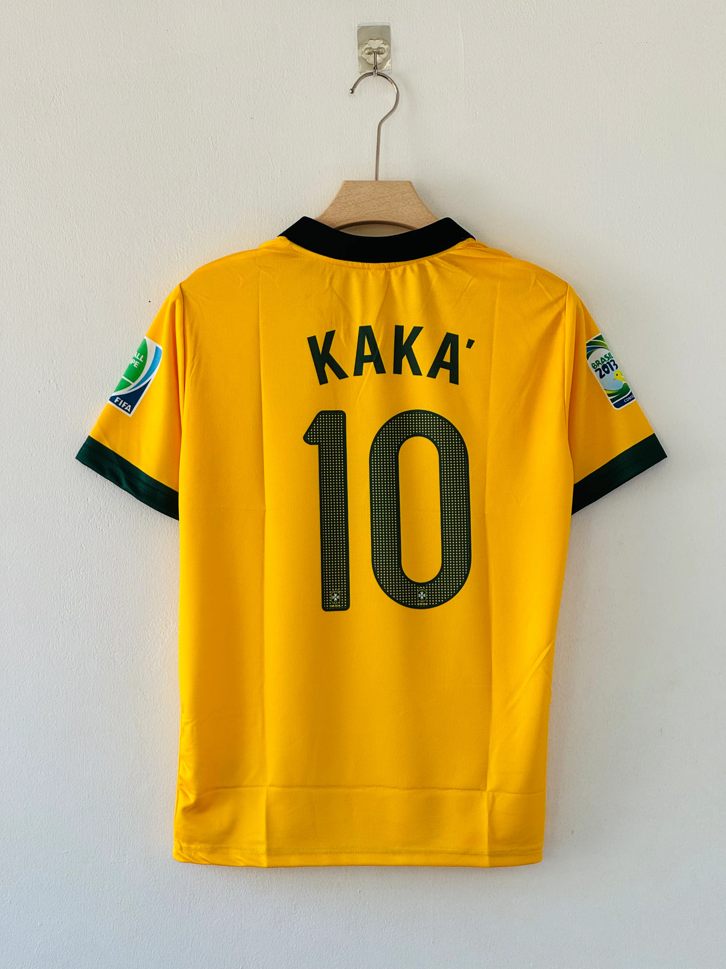 Golden Touch. Pure Class. – Brazil 2010 Kaká Home Jersey - Image 3