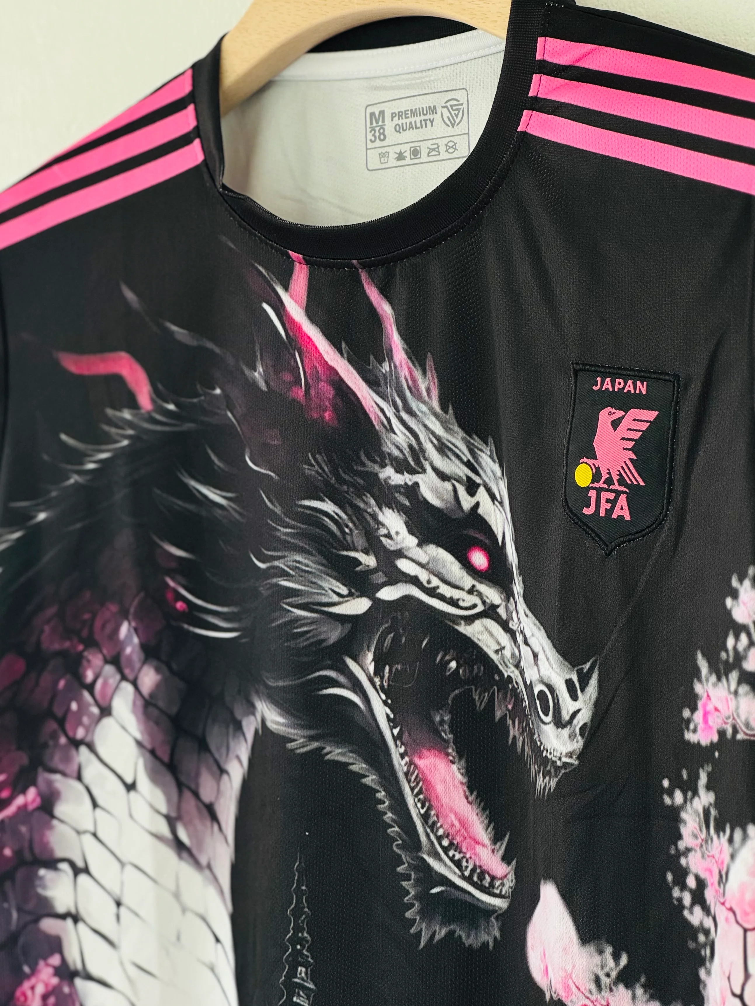 Honor Tradition and Power with the 2024 Japan Sakura Dragon Jersey – Embroidery Edition - Image 4