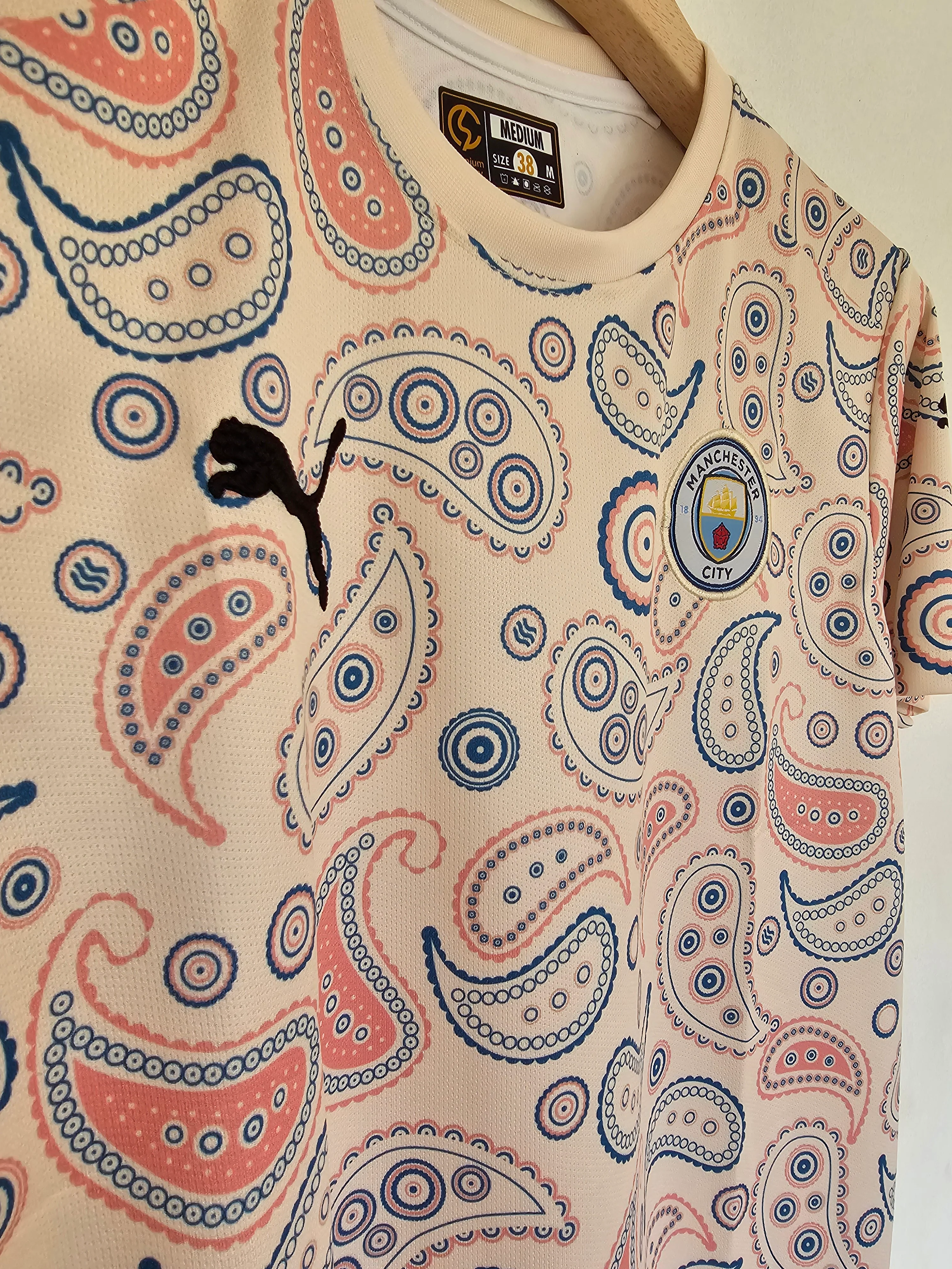Manchester City Special Edition Paisley Embroidery Jersey - Image 3