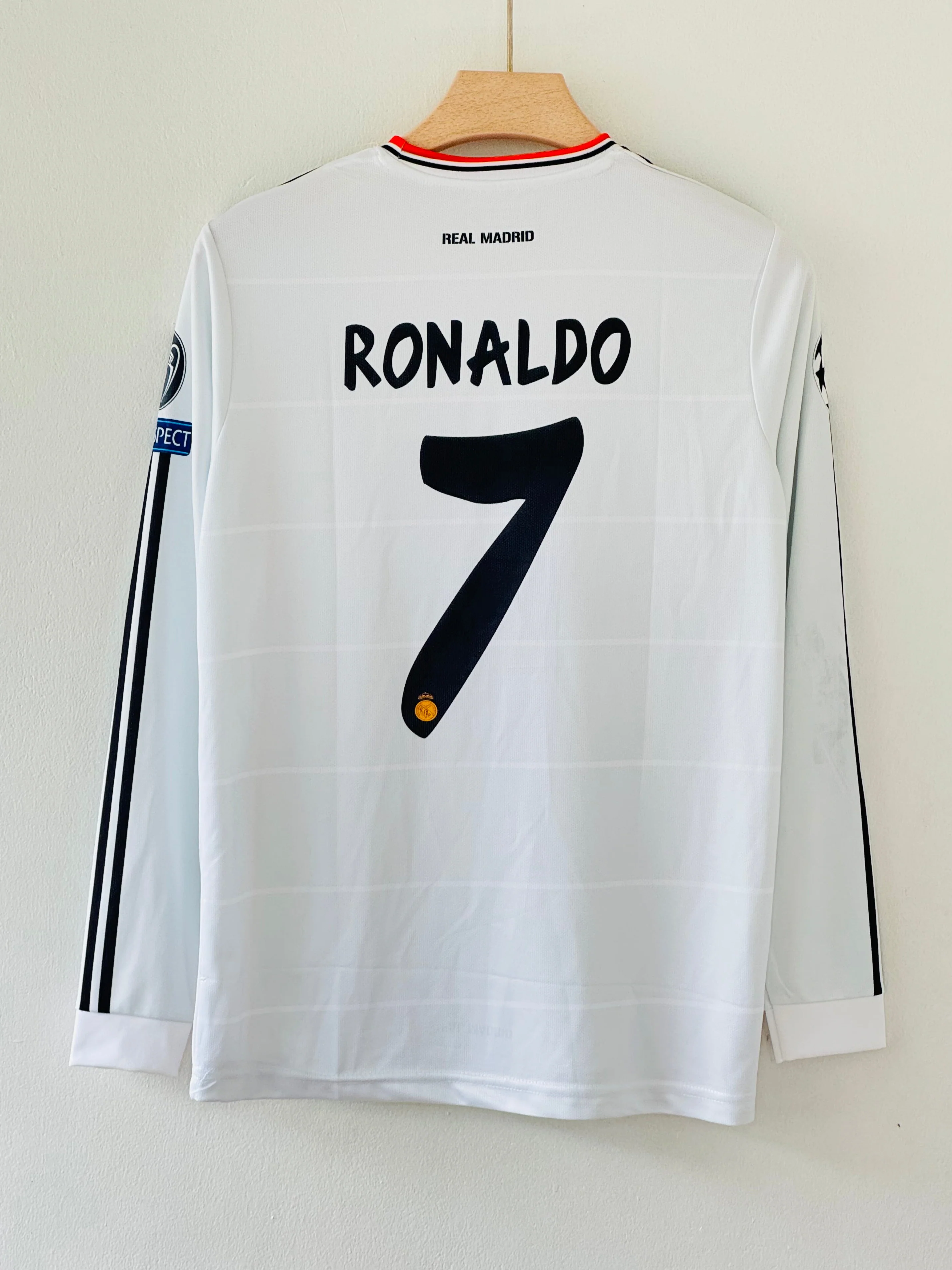 The Decima Legacy – 2013-14 Real Madrid Home Jersey – Cristiano Ronaldo Full Sleeve Embroidery Edition - Image 3
