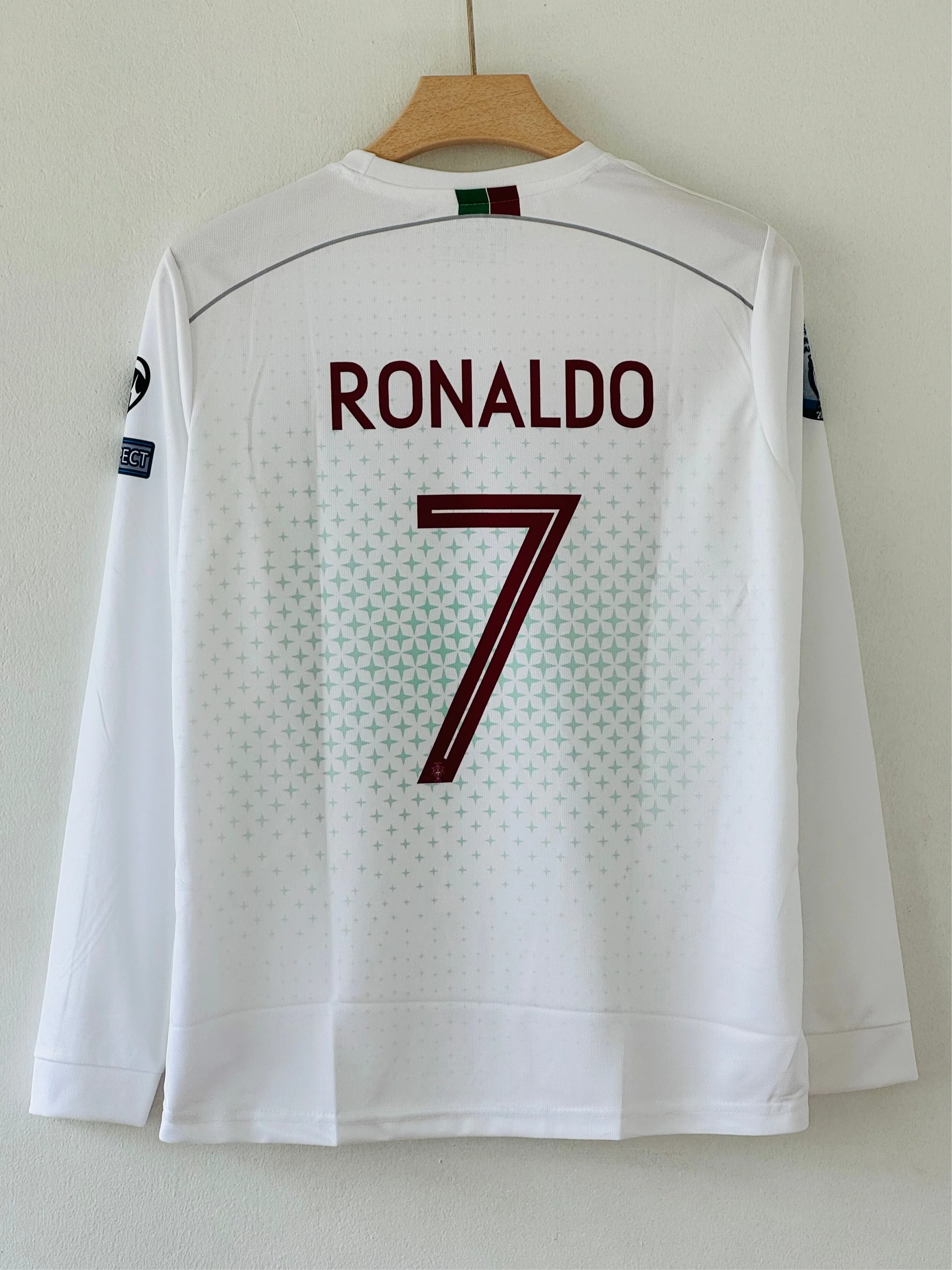 Timeless Greatness – Portugal Away Jersey – Cristiano Ronaldo Full Sleeve Embroidery Edition - Image 4