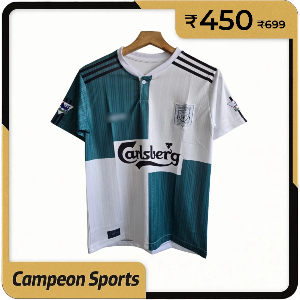 1995-96 Liverpool Away Jersey  Embroidery edition