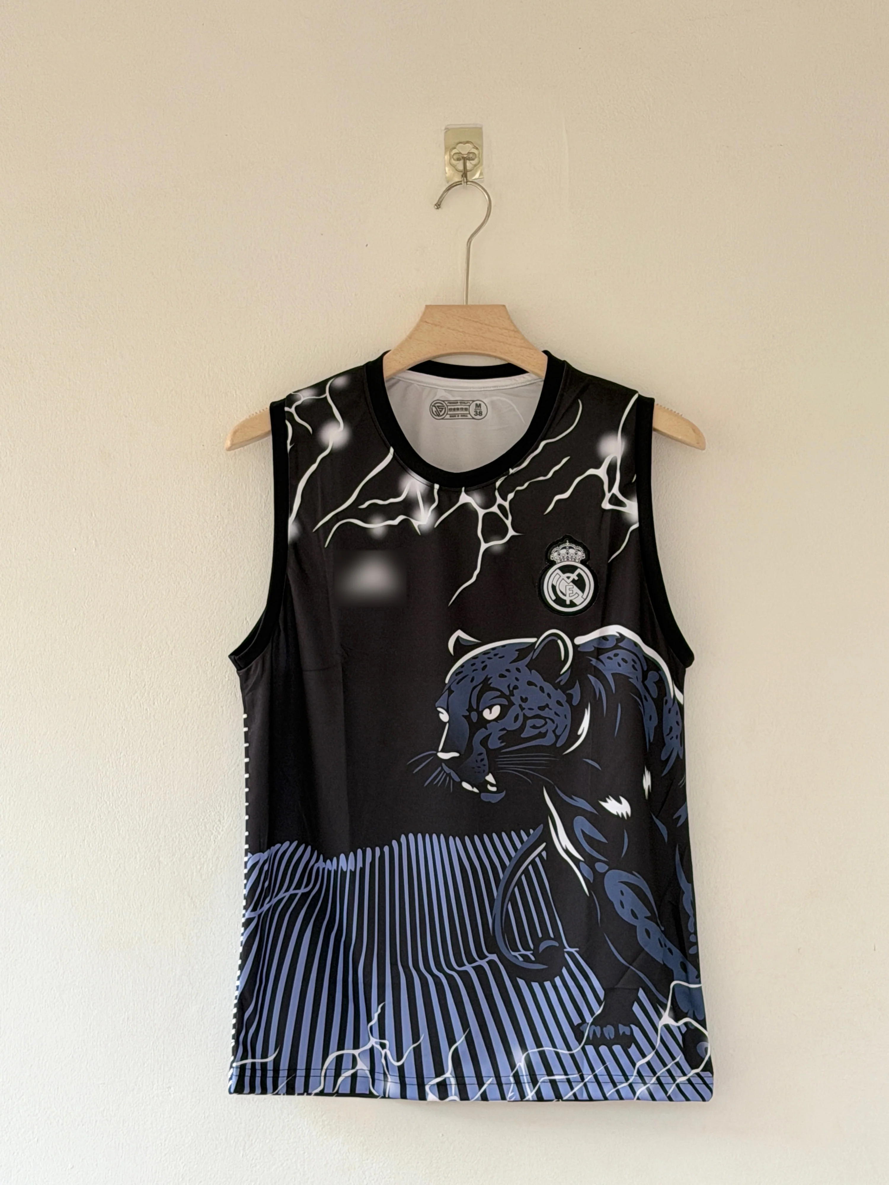 Wakanda Power — Real Madrid “Black Panther” Special Edition Sleeveless Training Jersey - Image 2